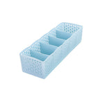 Plastic Stackable Organizer 5 Cells Finishing Box for Socks Underwear