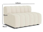 Lamb Velvet Curved Sofa Combination